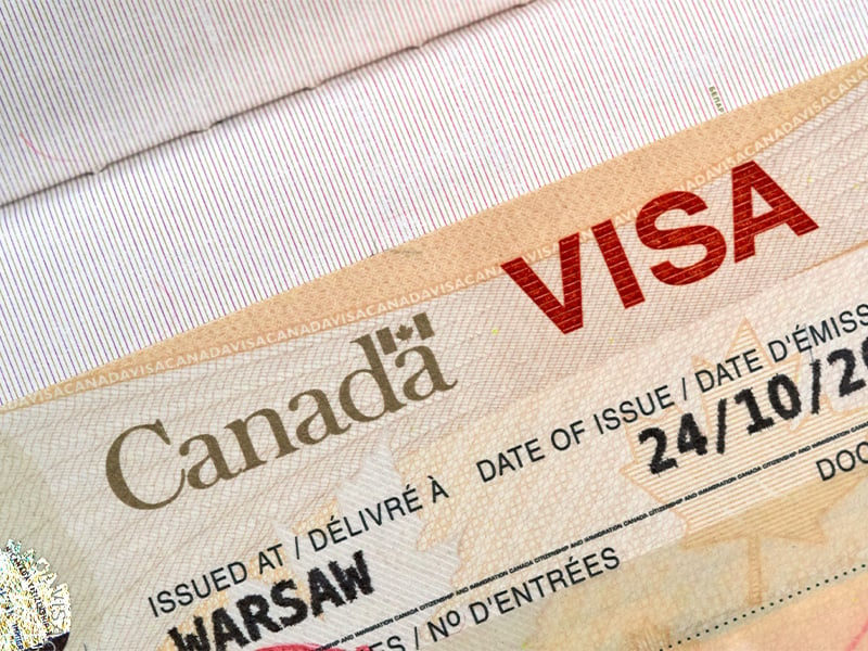 ویزای سفارت برای پاسپورت کانادایی